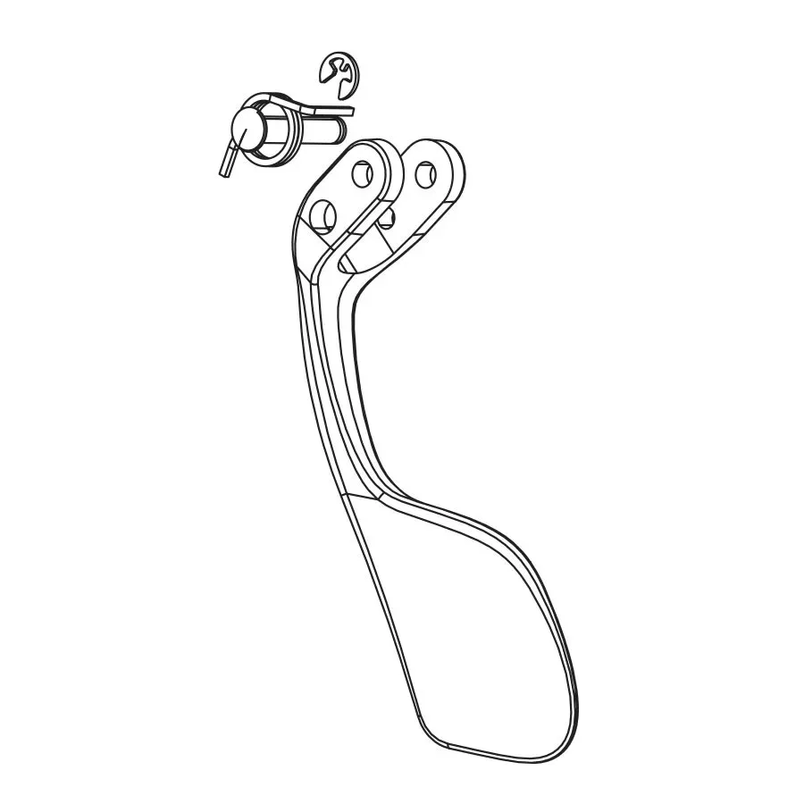 11.7018.005.001 Red 2012 Shift Lever Front