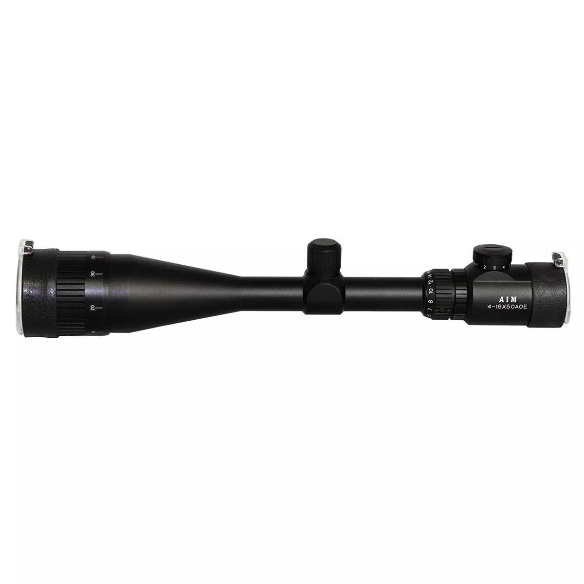 AIM 4-16x50 A.O.E. Dual-Illuminated Mil-dot Scope - Black