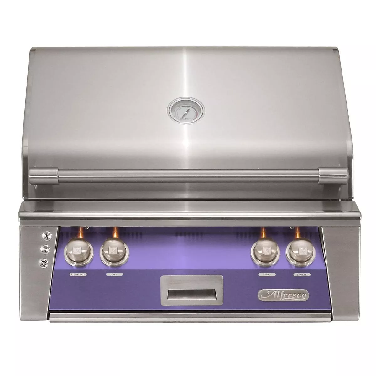 Alfresco ALXE 30-Inch Built-In Propane Grill With Rotisserie in Blue Lilac - ALXE-30-LP-S4005