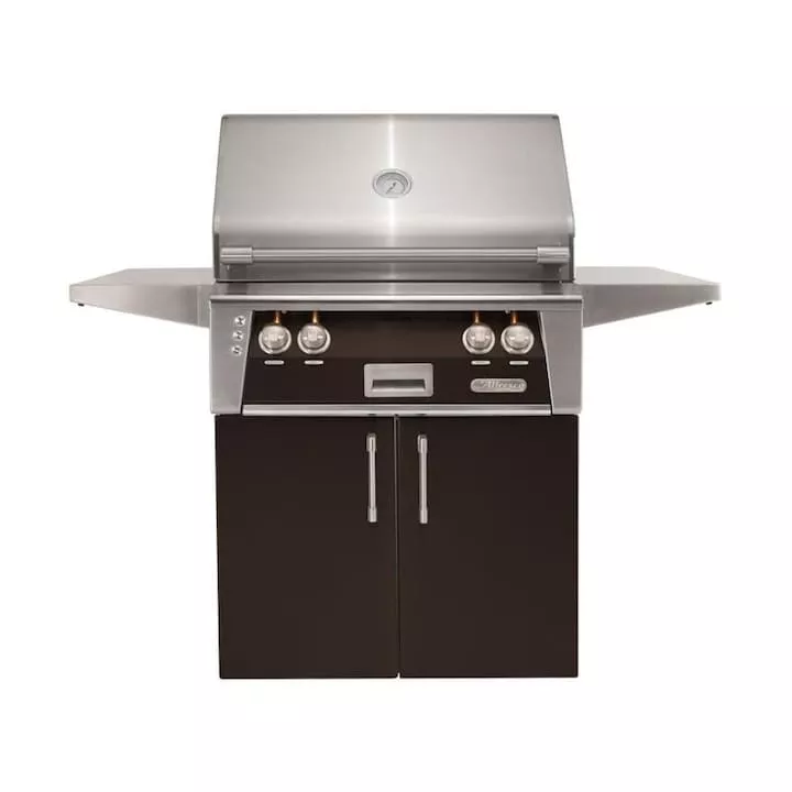 Alfresco ALXE 30-Inch Freestanding Propane Grill With Rotisserie in Jet Black Matte - ALXE-30C-LP-SM9005