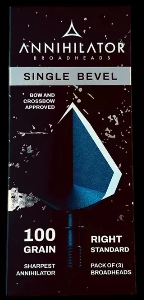 Annihilator BroadheadsSINGLE BEVEL 100gr Right 3 pk