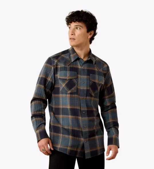 Ariat Men's Retro Harbert Fitted Snap Shirt