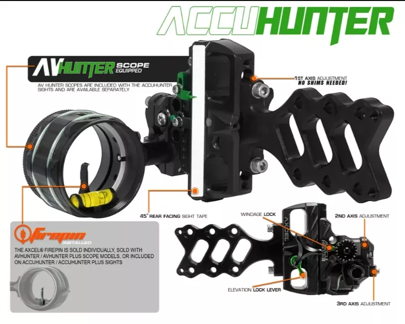 Axcel Accuhunter Single Pin Slider Sight .019