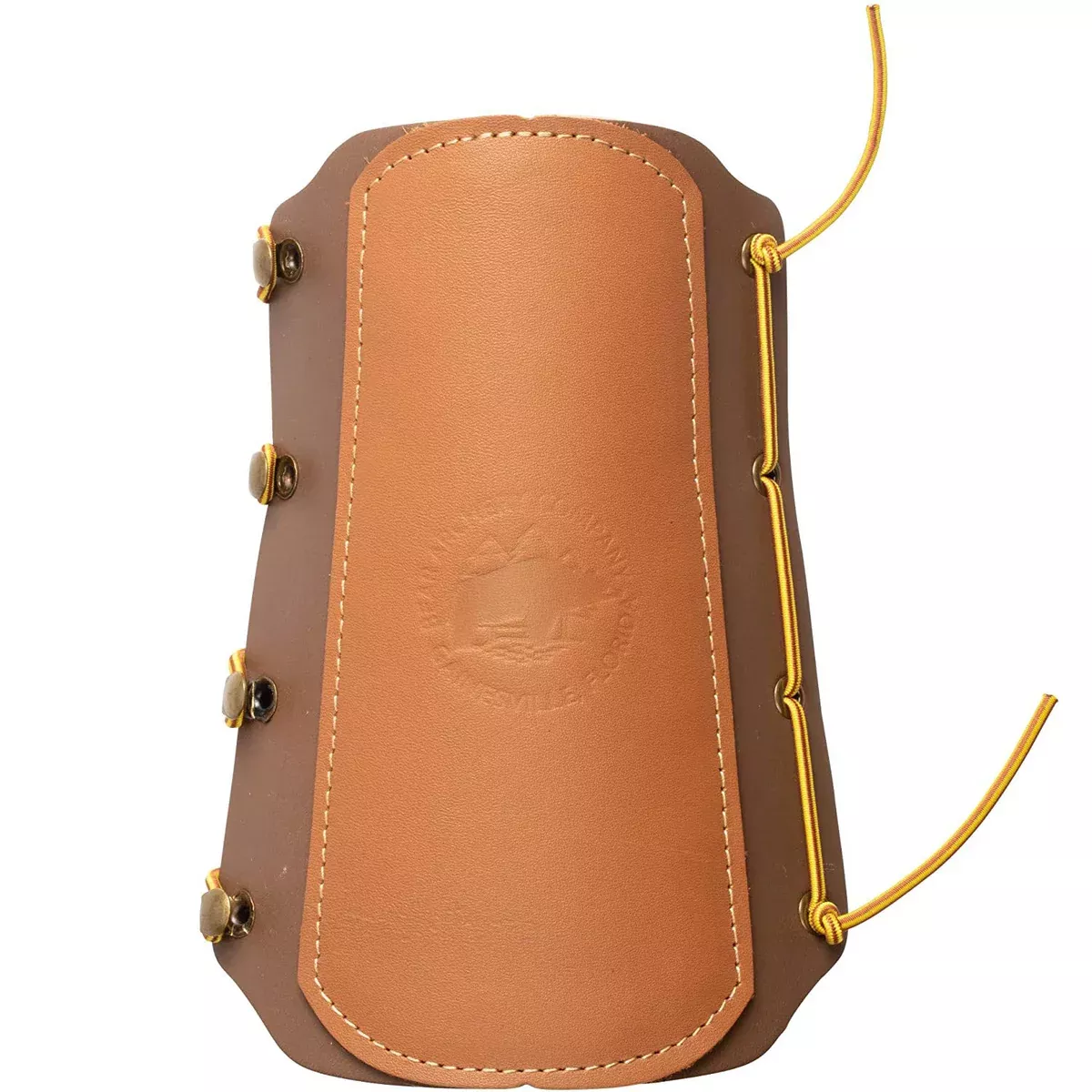 Bear Archery Traditional Logo Leather Arm Guard - Brown