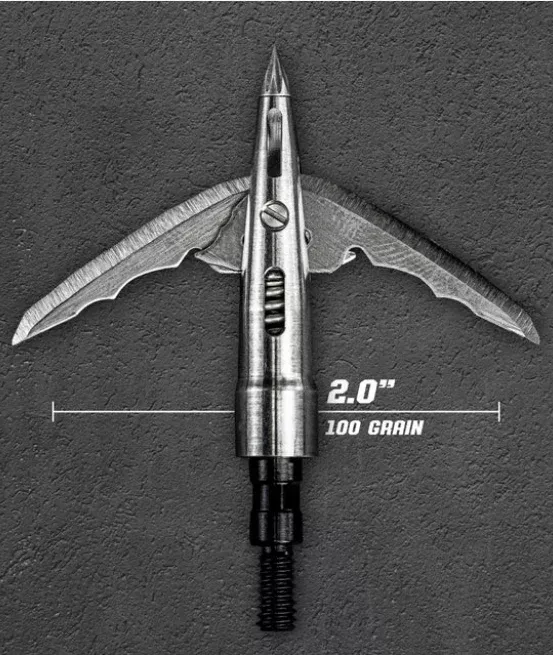 Beast TitaniumBroadheads 2" Cut, 2 Blade, 100 gr, 3pk