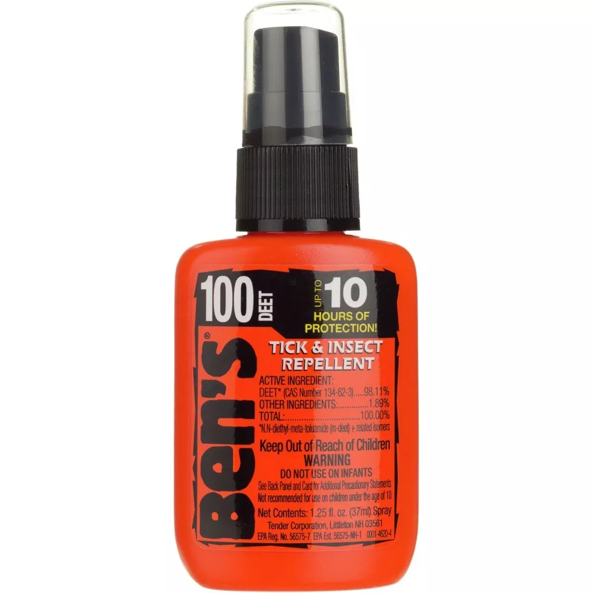 Ben's 100 MAX Tick & Insect DEET Repellent - 1.25 oz Pump