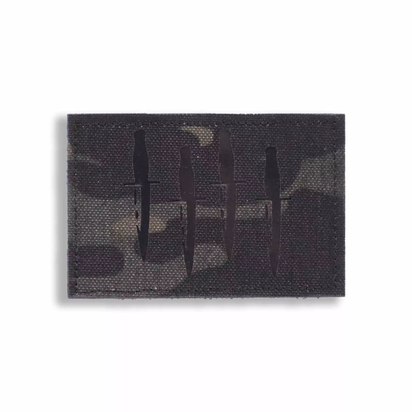 Black Triangle Laser-Cut Homage Patch - Multicam Black