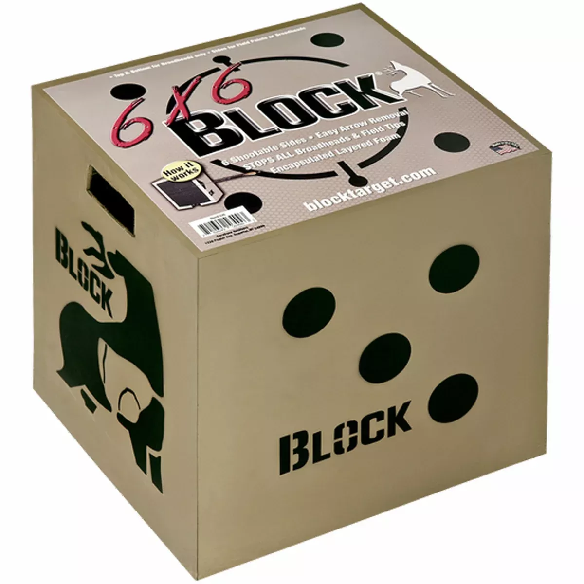 Block 6x6 Broadhead Target Blem