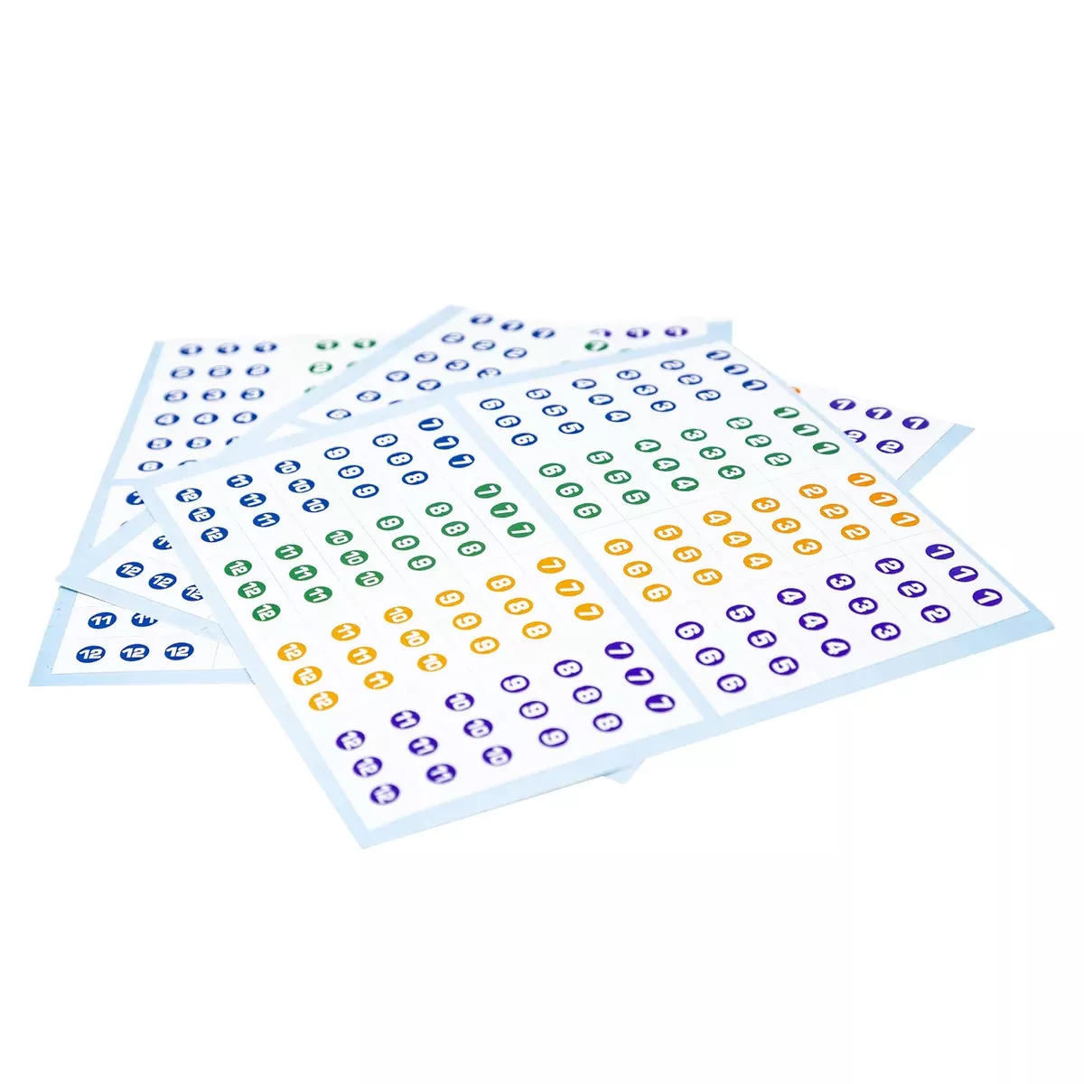 Bohning Wrap Around Multi Color Arrow Numbering Decals Made in USA - 16 Set/Pack