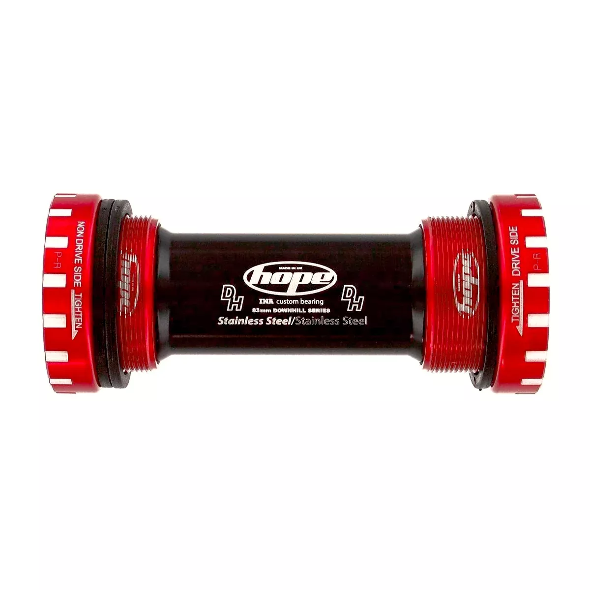 BOTTOM BRACKET STAINLESS 83MM - RED