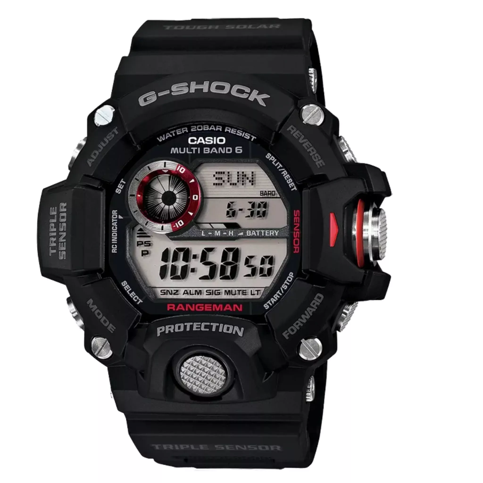 Casio G-Shock GW9400-1 Rangeman Triple Sensor Watch - Black