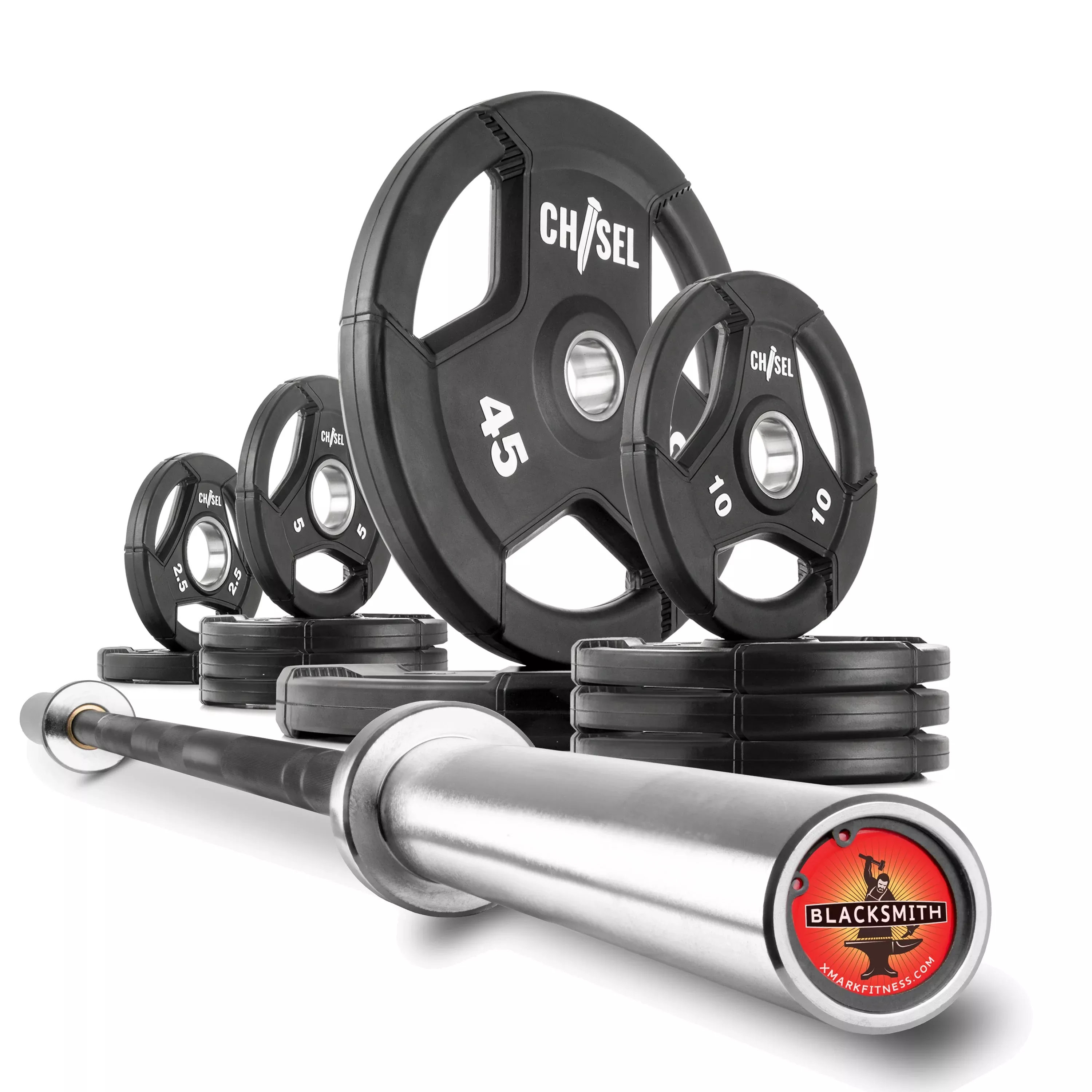 Chisel Olympic Weight Plates & Bar Set Builder by XMARK