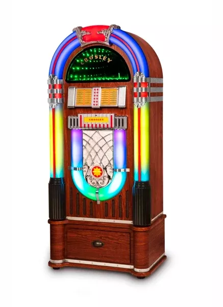 Crosley Digital LED Bluetooth Jukebox with Stand - Walnut