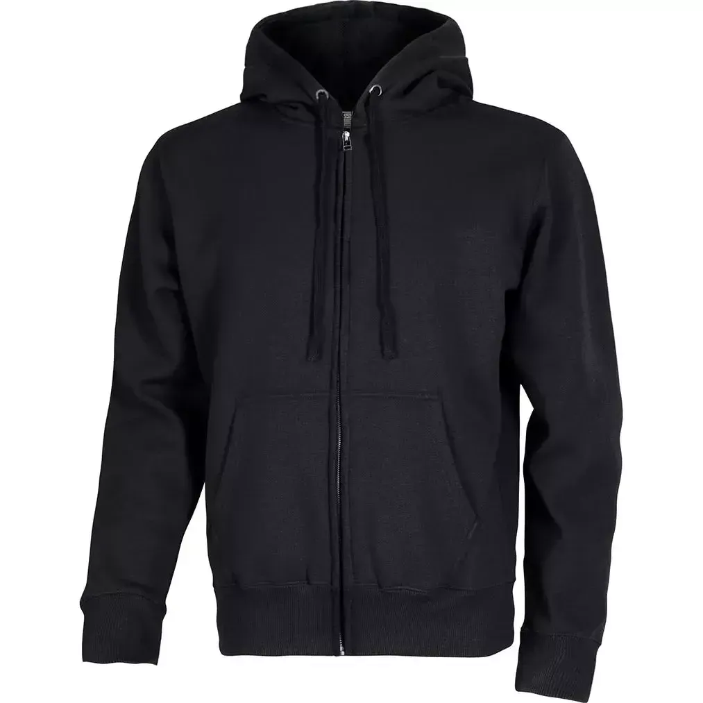 Custom Logo Initial Heavyweight Full-Zip Hooded Sweatshirt