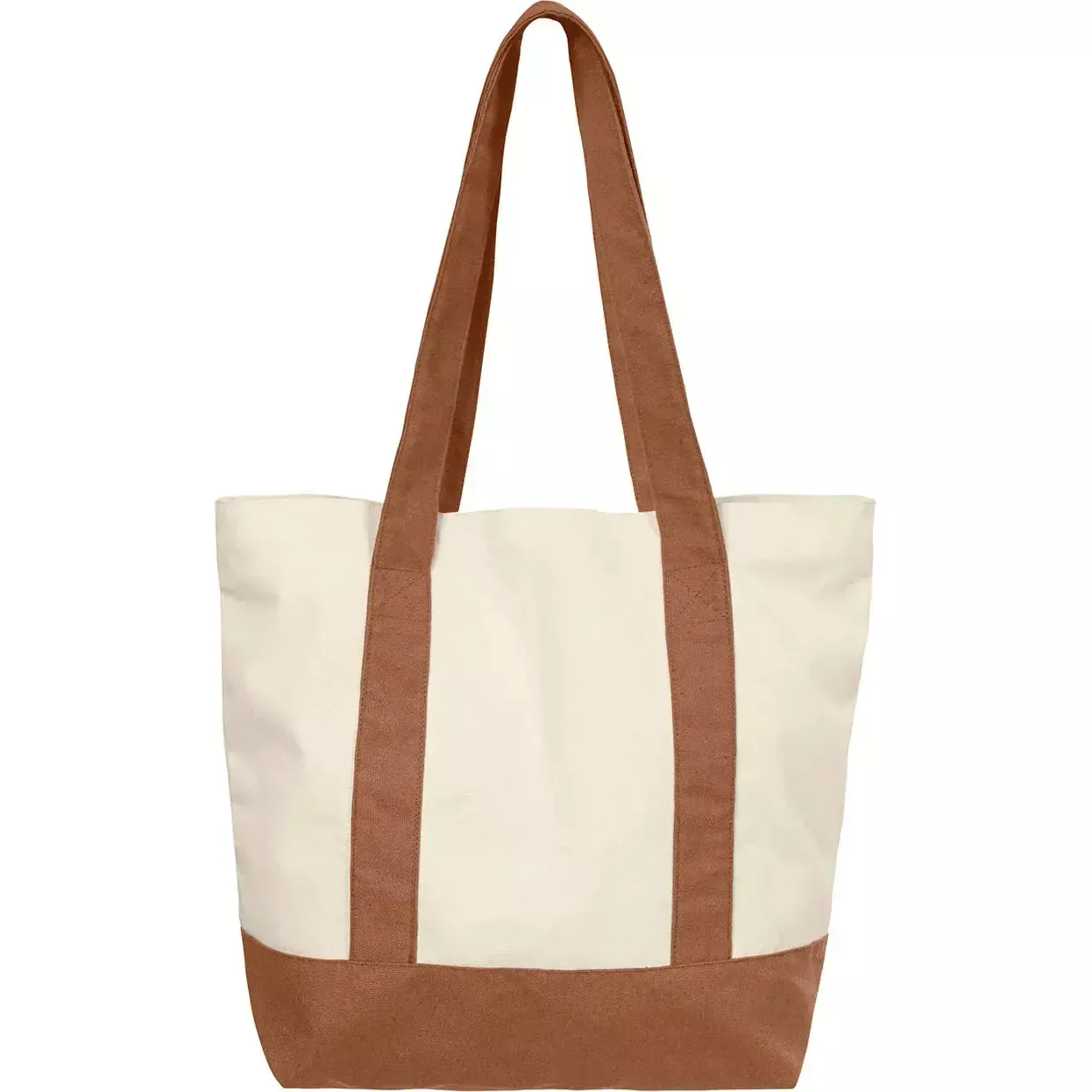 Custom Logo Initial Two-tone Tote Bag