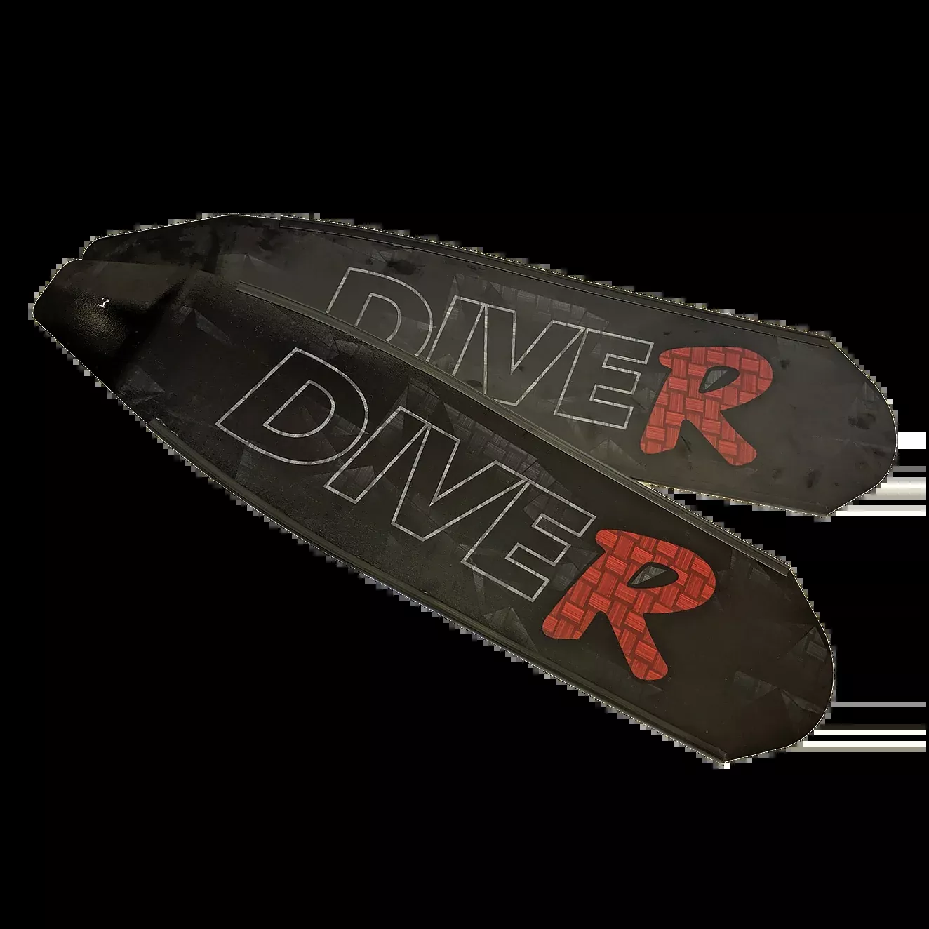DiveR Black Long Blade Fins
