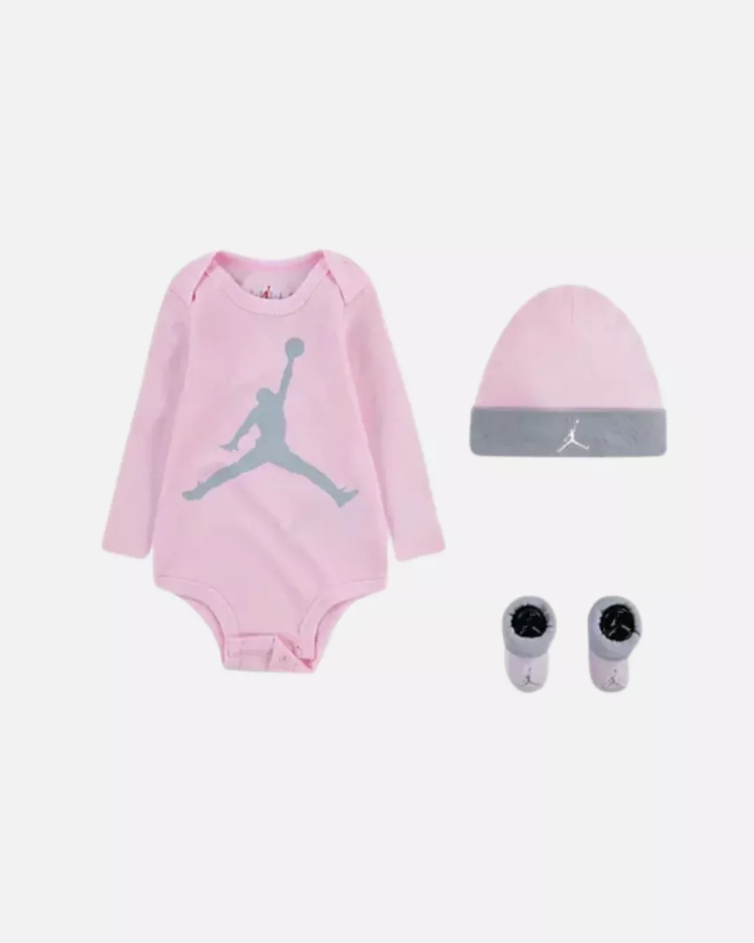 Ensemble Nike x Jordan bébé - Rose/Gris