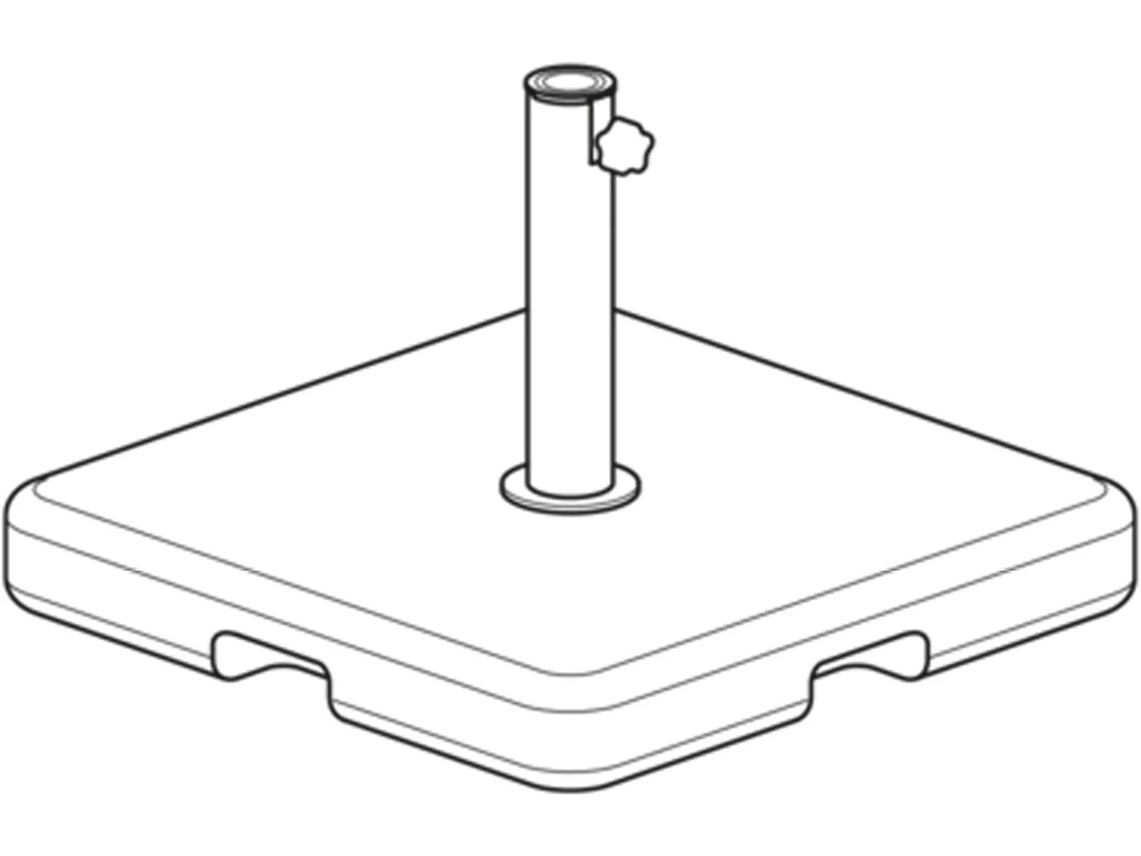 FIM GBASE008400 132-Lb Concrete Umbrella Base