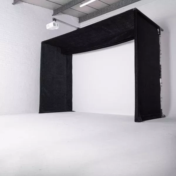 GolfBays Lux Golf Simulator Hitting Enclosure