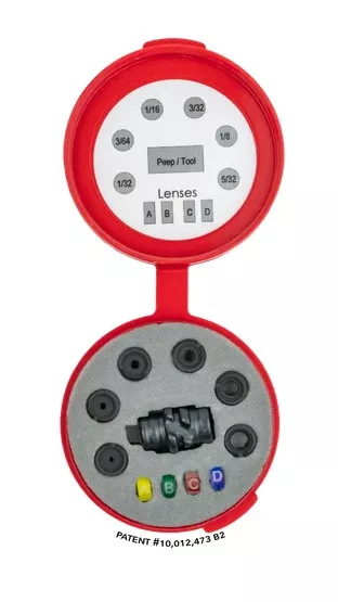 Hamskea Insight Deluxe Peep Kit (Housing, 6 Apertures, Tool, 4 Lens, Case)