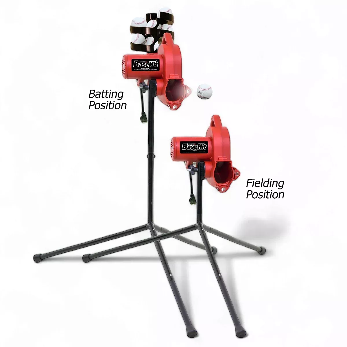 Heater BaseHit Pitching Machine w/ Feeder & Xtender 24' Batting Cage *PREORDER*