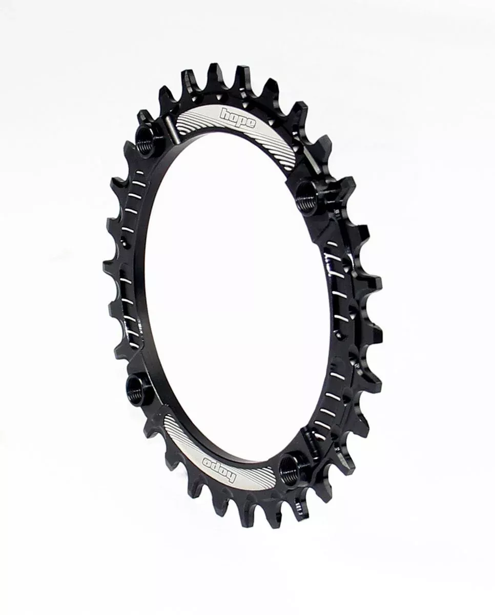 HOPE RETAINER RING - 110BCD - 5 BOLT - 38T - BLACK