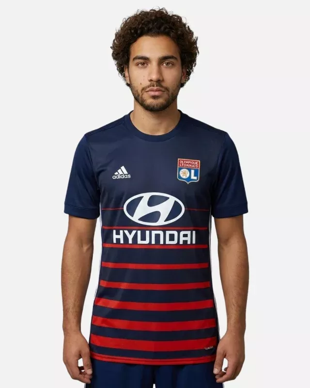 Maillot Away Lyon Adidas saison 2017-2018 bleu