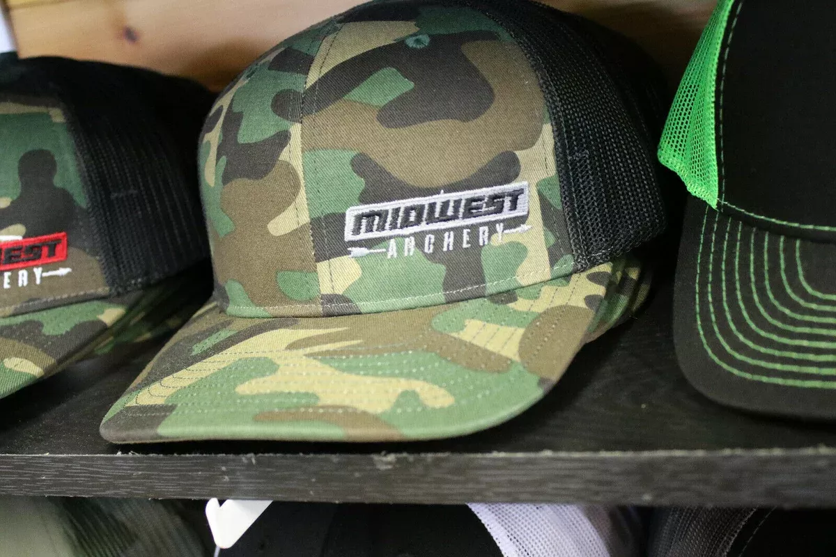 Midwest Archery Camo Hat Grey Logo