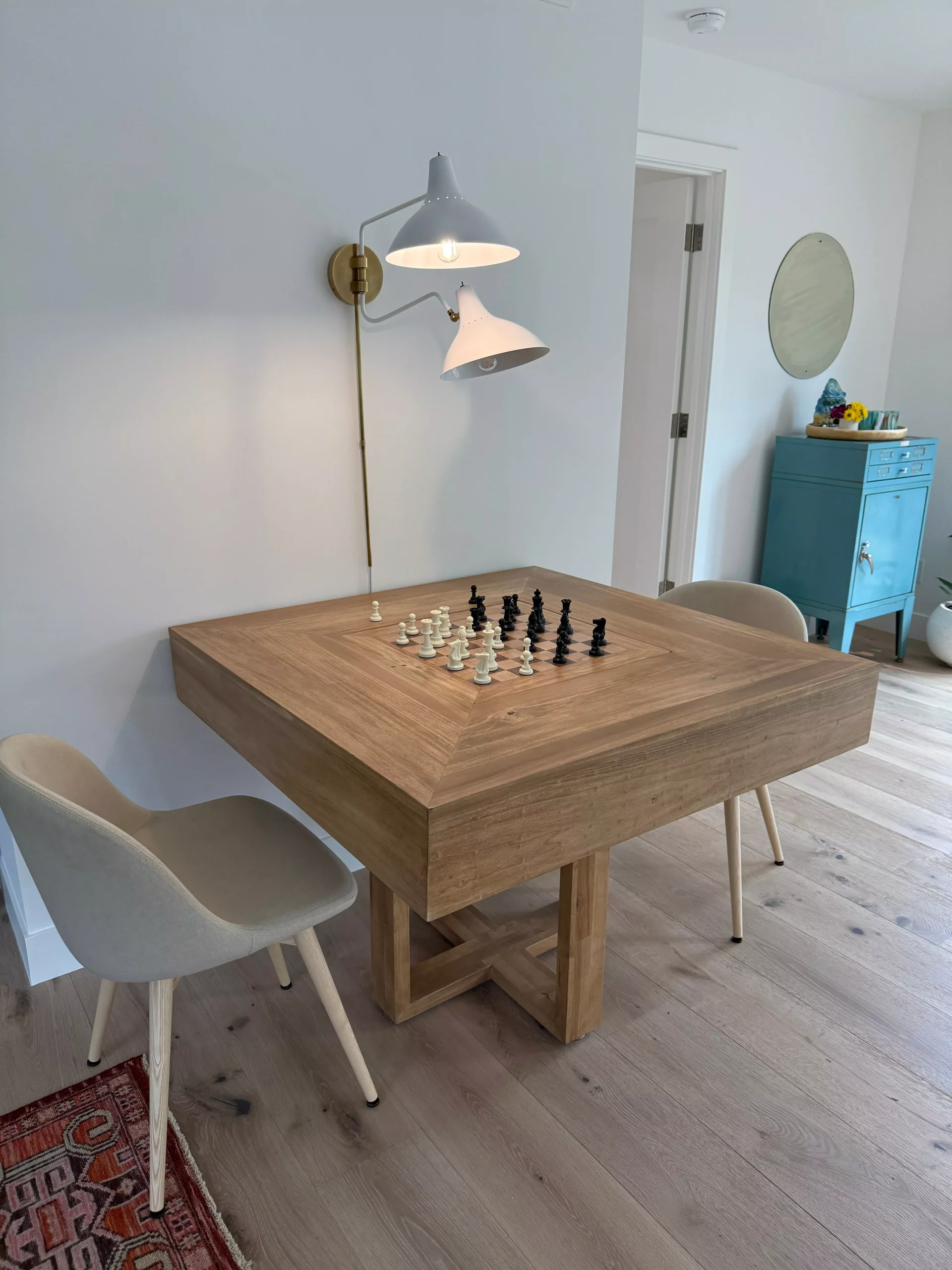 Minnetonka Reversible Board/Chess Game Table