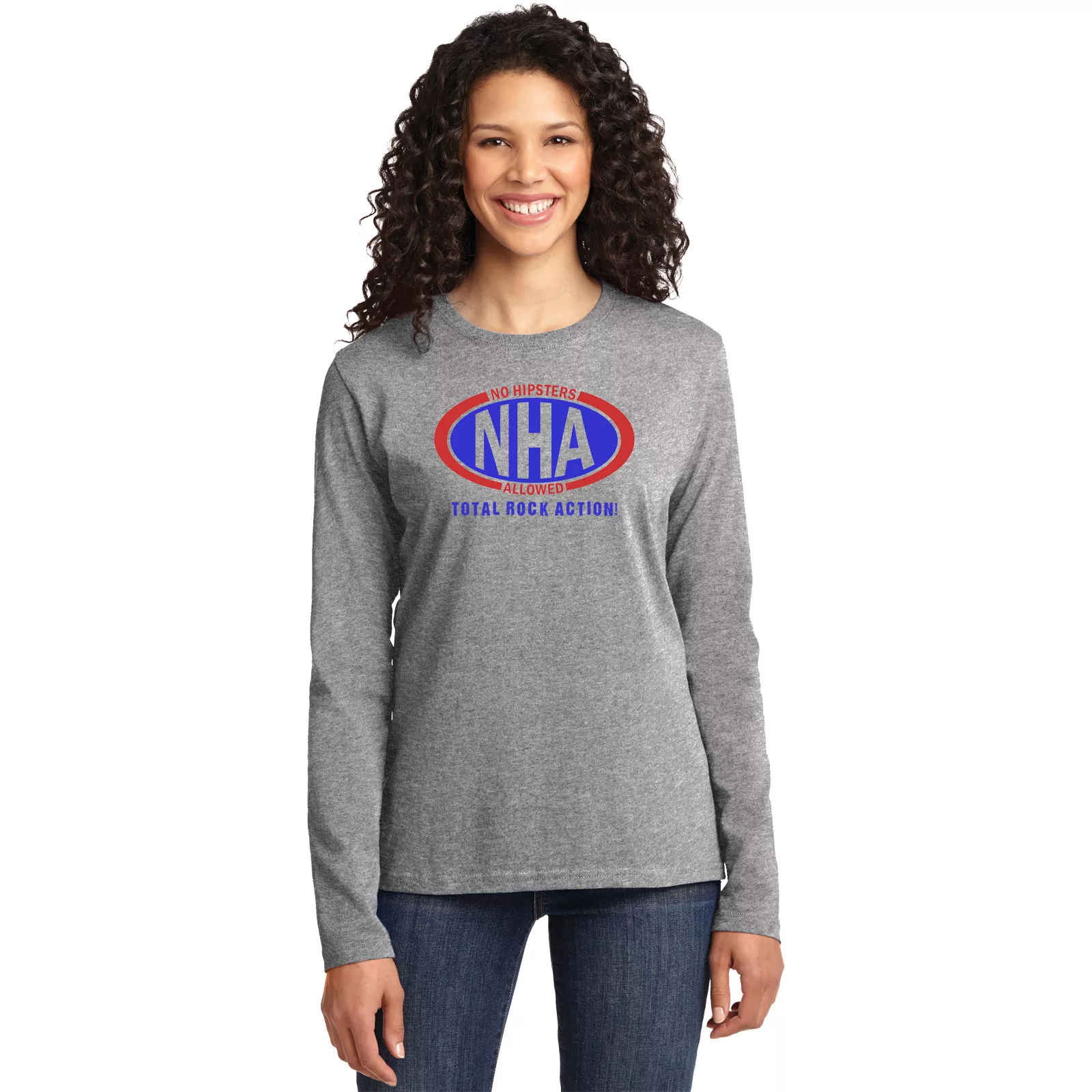 NHA Ladies Long Sleeve Core Cotton T