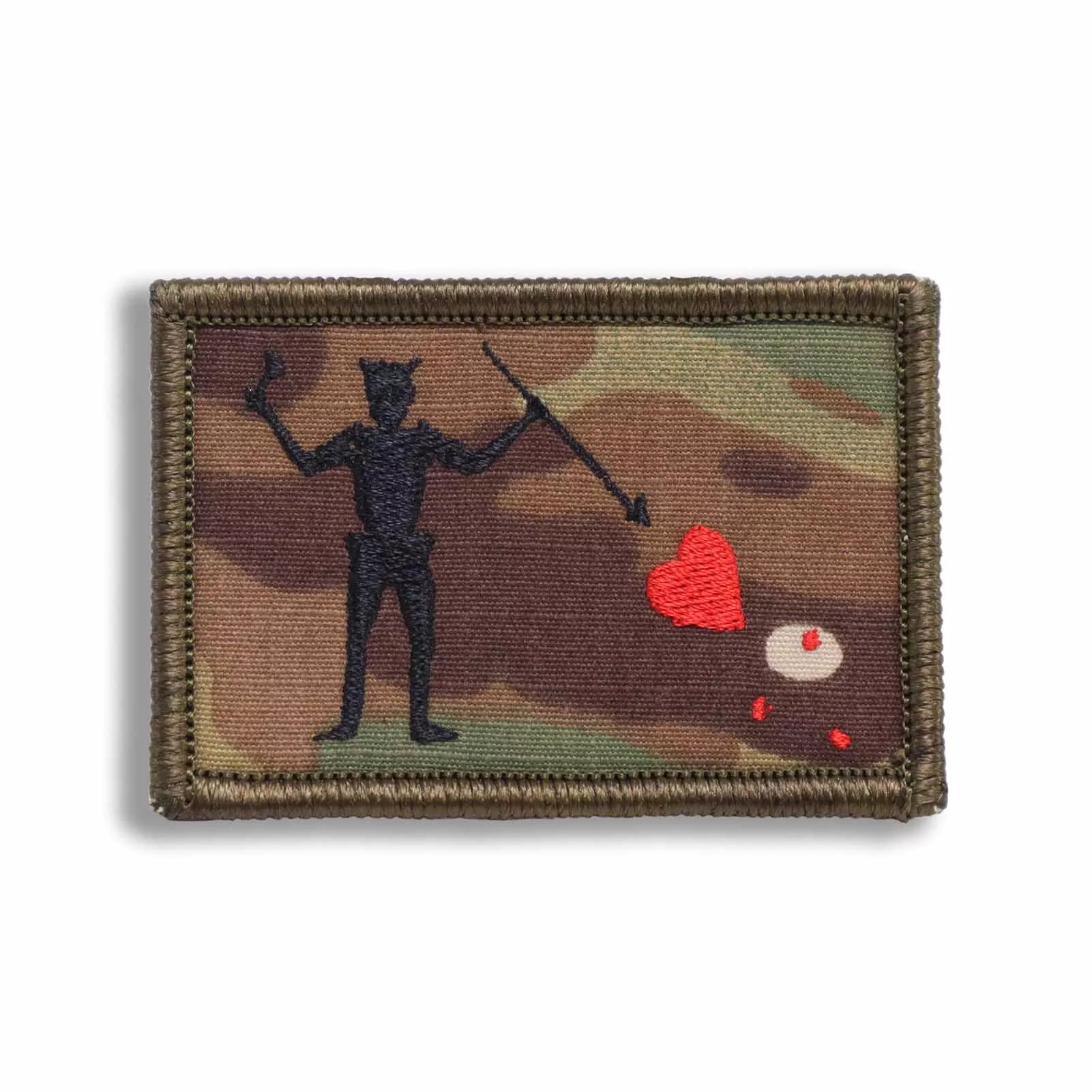 Offbase Edward Teach Blackbeard Pirate Flag Patch