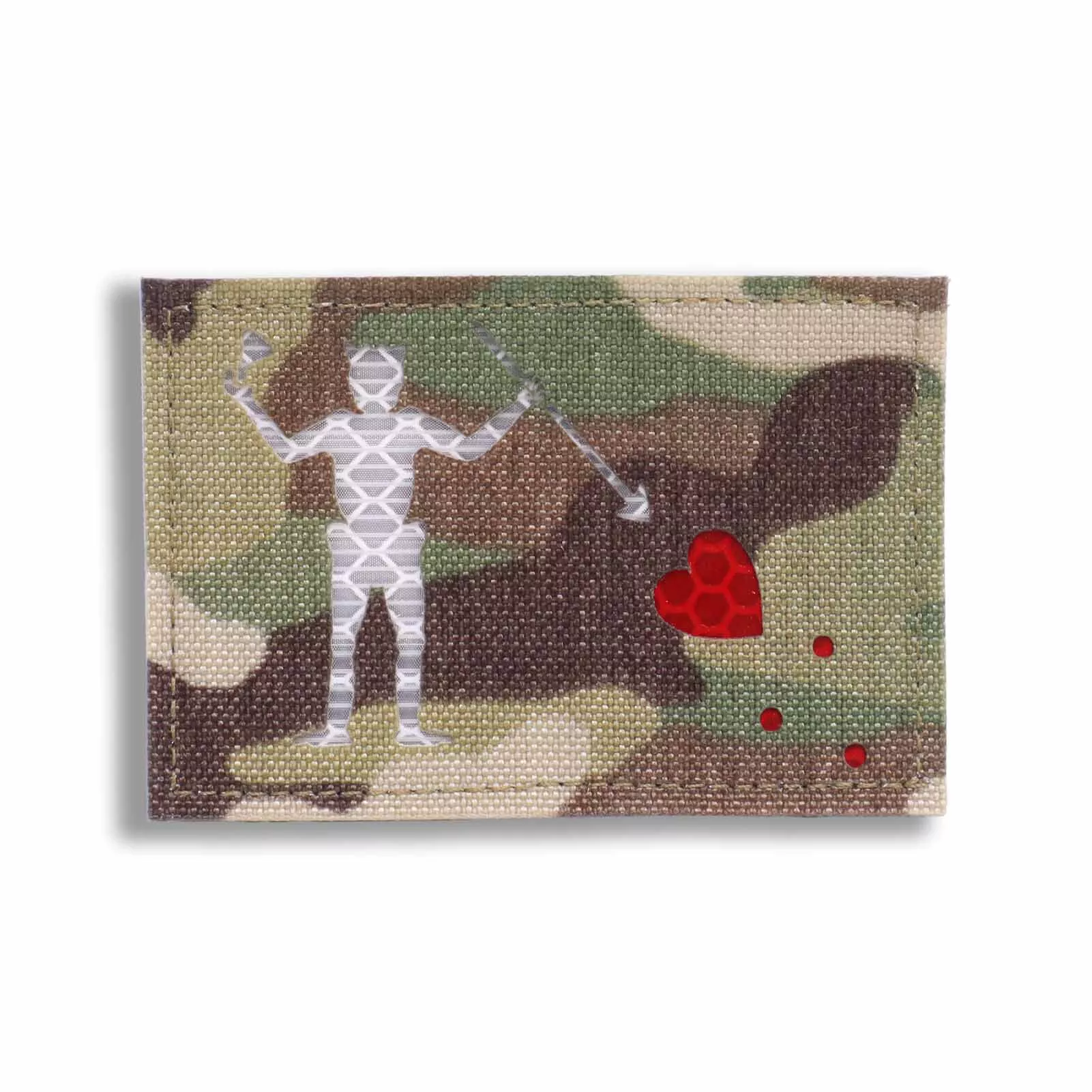 Offbase Edward Teach Blackbeard Pirate Laser Cut Reflective Flag Patch