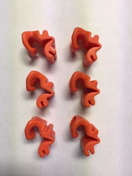 Orange Track Clips