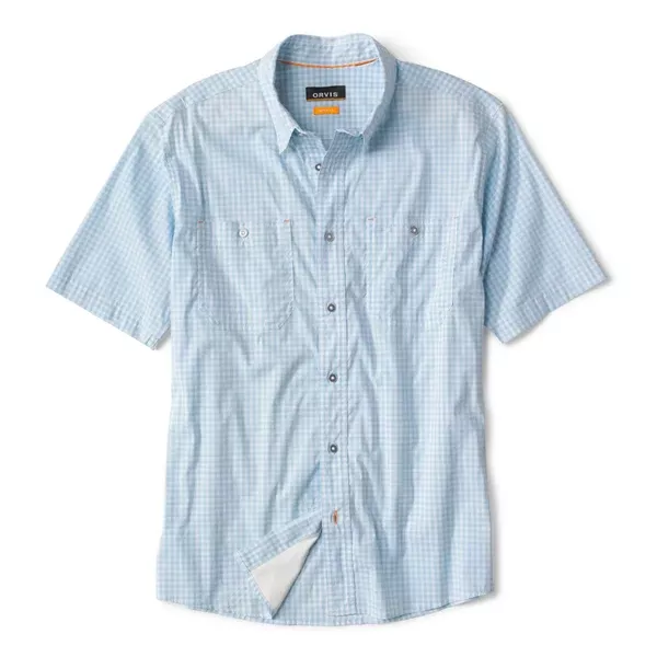 Orvis Men's River Guide 2.0 SS Shirt / Cloud Blue Gingham