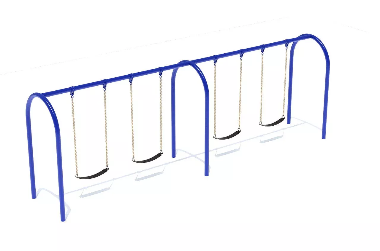 Playground Boss 3.5" Arch Swing Frame 8ft - 2 Bay