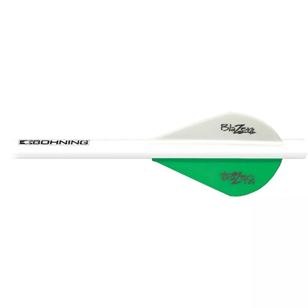 PSE Blazer Vanes Green/White - 6 pack