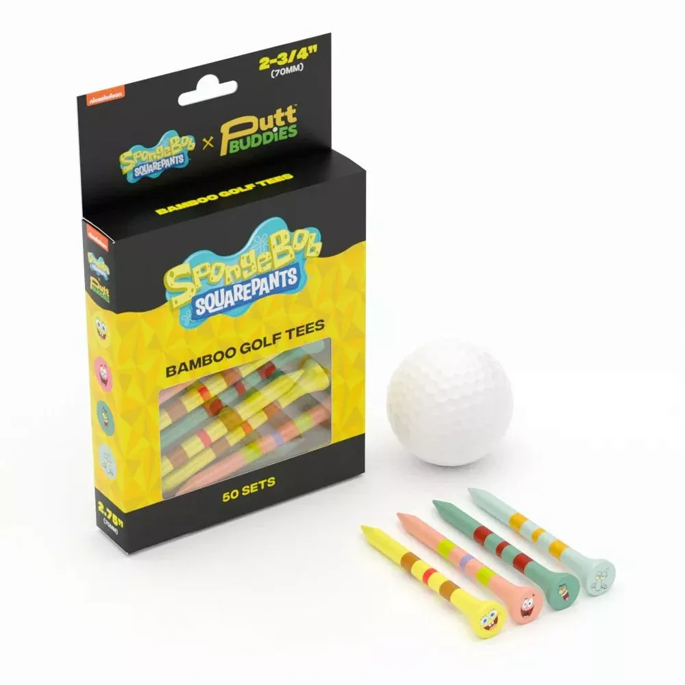 PuttBuddies Spongebob 50ct bamboo tees