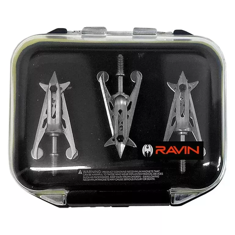 Ravin Broadhead Case Holds 6 Broadheads with Durable Clear Covers