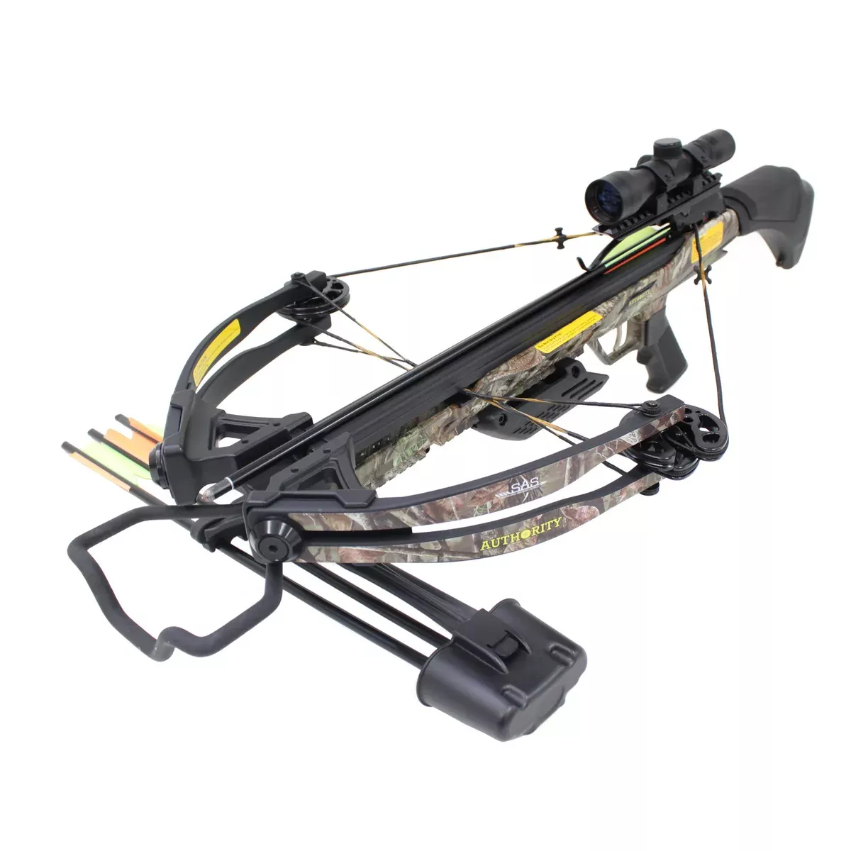 SAS Authoirity 175lbs Compound Crossbow 4x32 Scope Package - Open Box