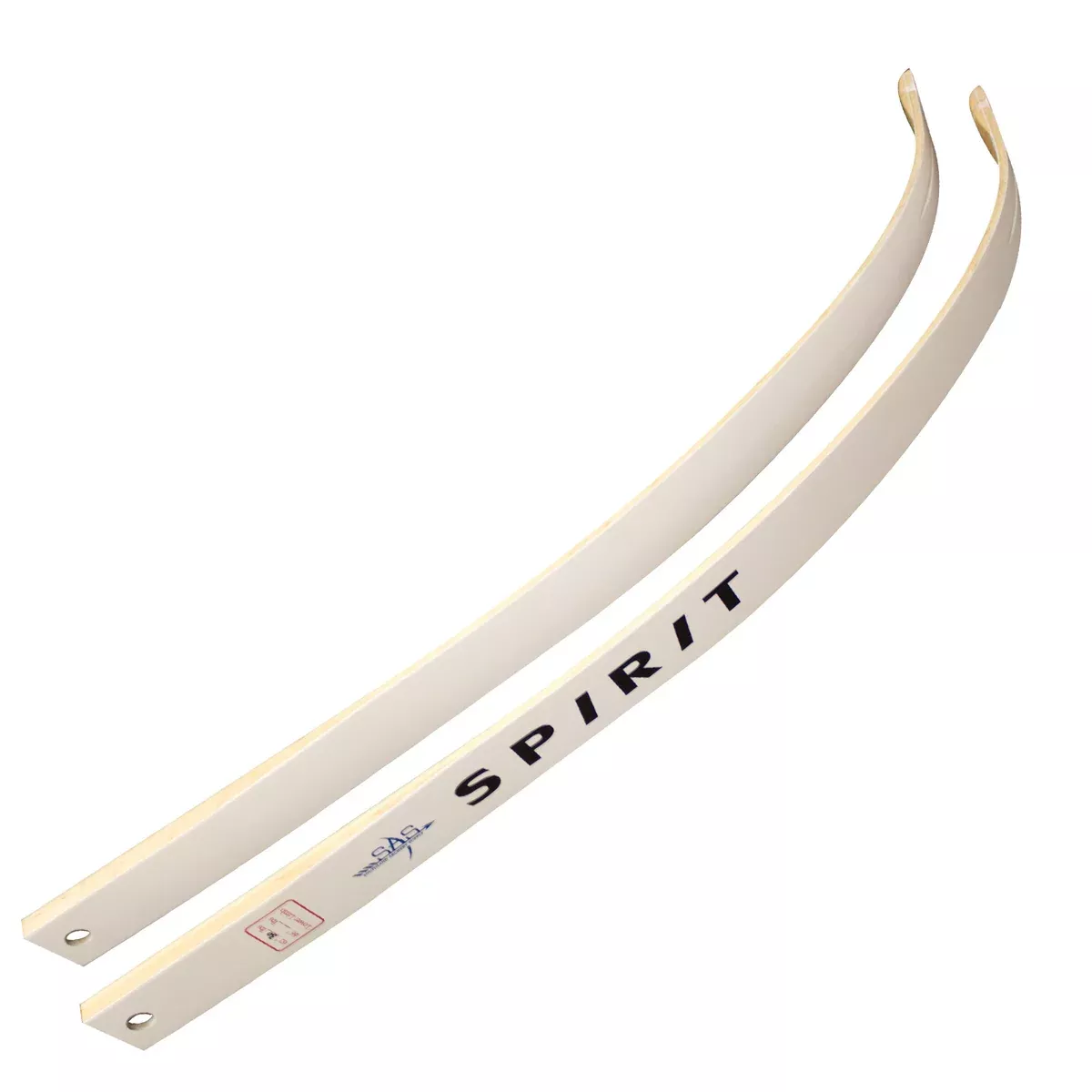 SAS Spirit Jr 54" Youth Bow Wooden Limbs White - Pair