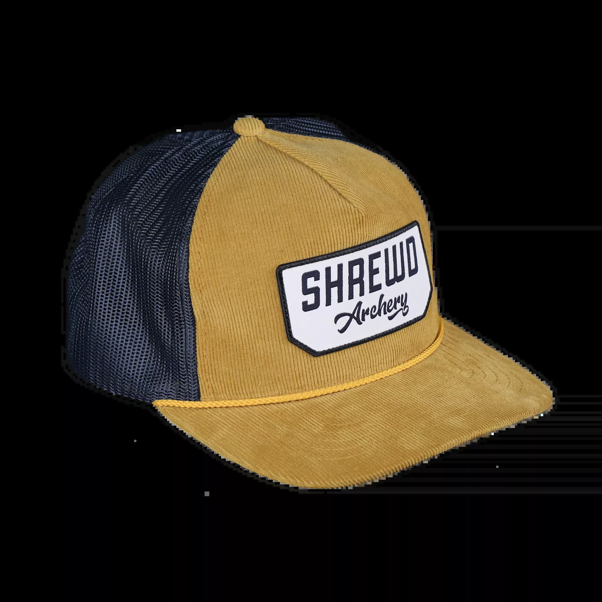 Script Hat - Gold/Navy