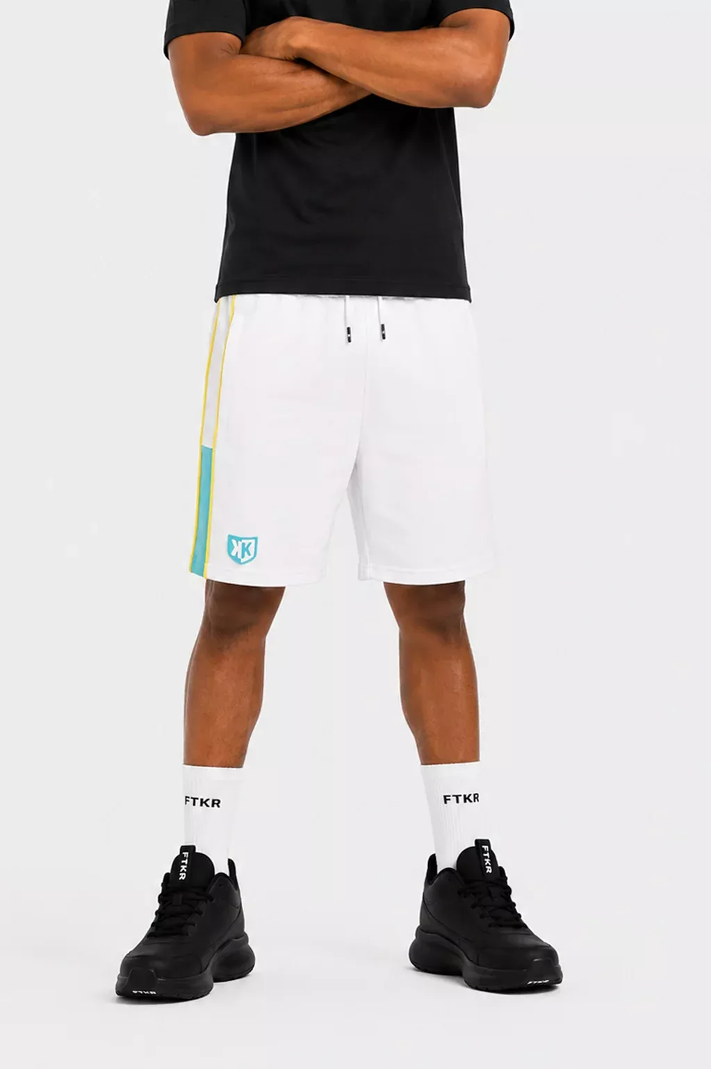 Short FK Square - Jaune/Blanc