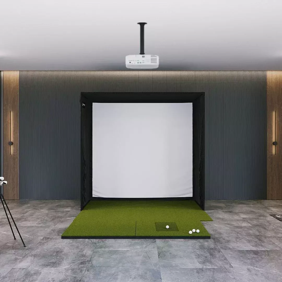 SIG Golf Simulator Studio w/ 4 x 7 Mat - Complete Package