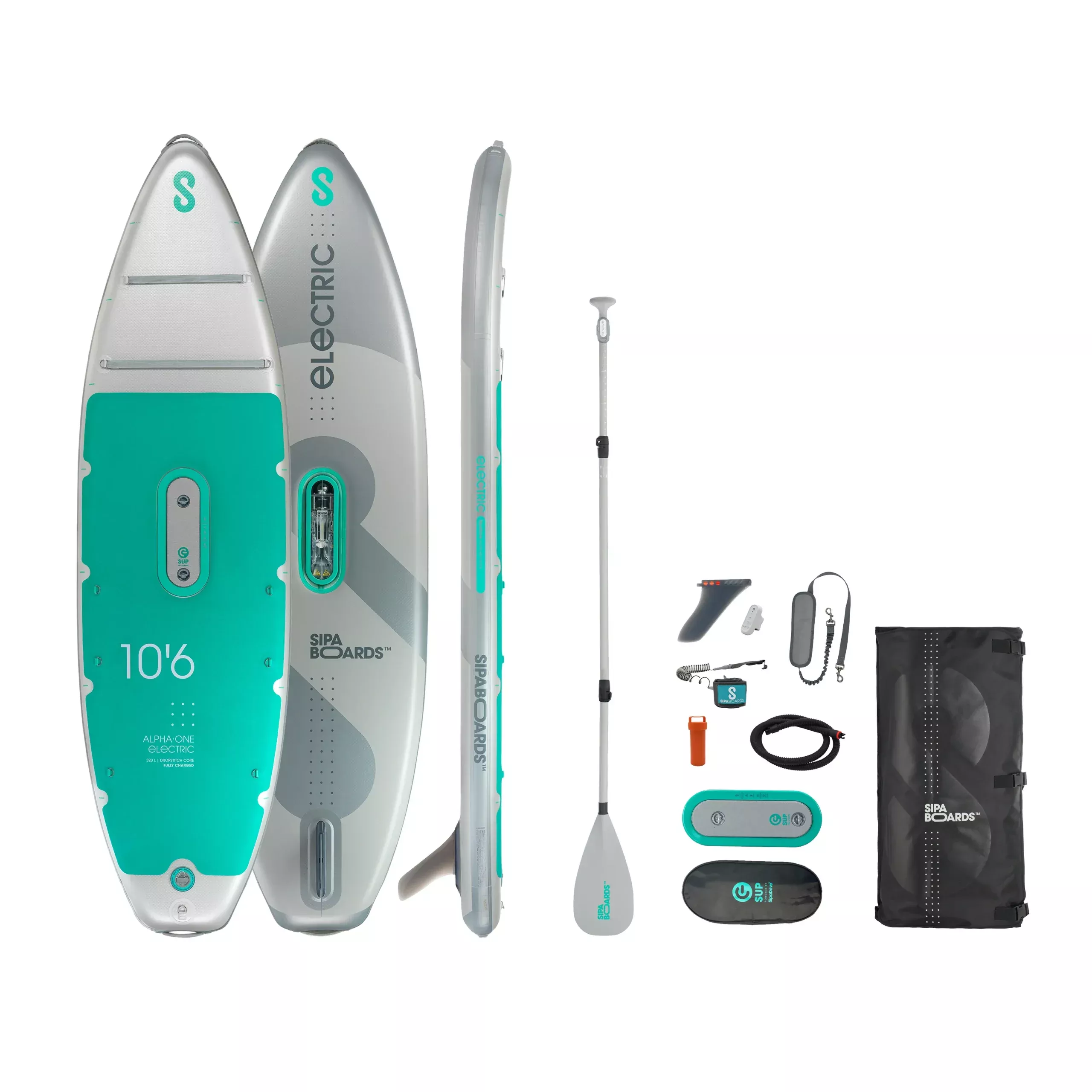 SipaBoards Alpha One Allrounder Electric Self-Inflating Paddle Board Set