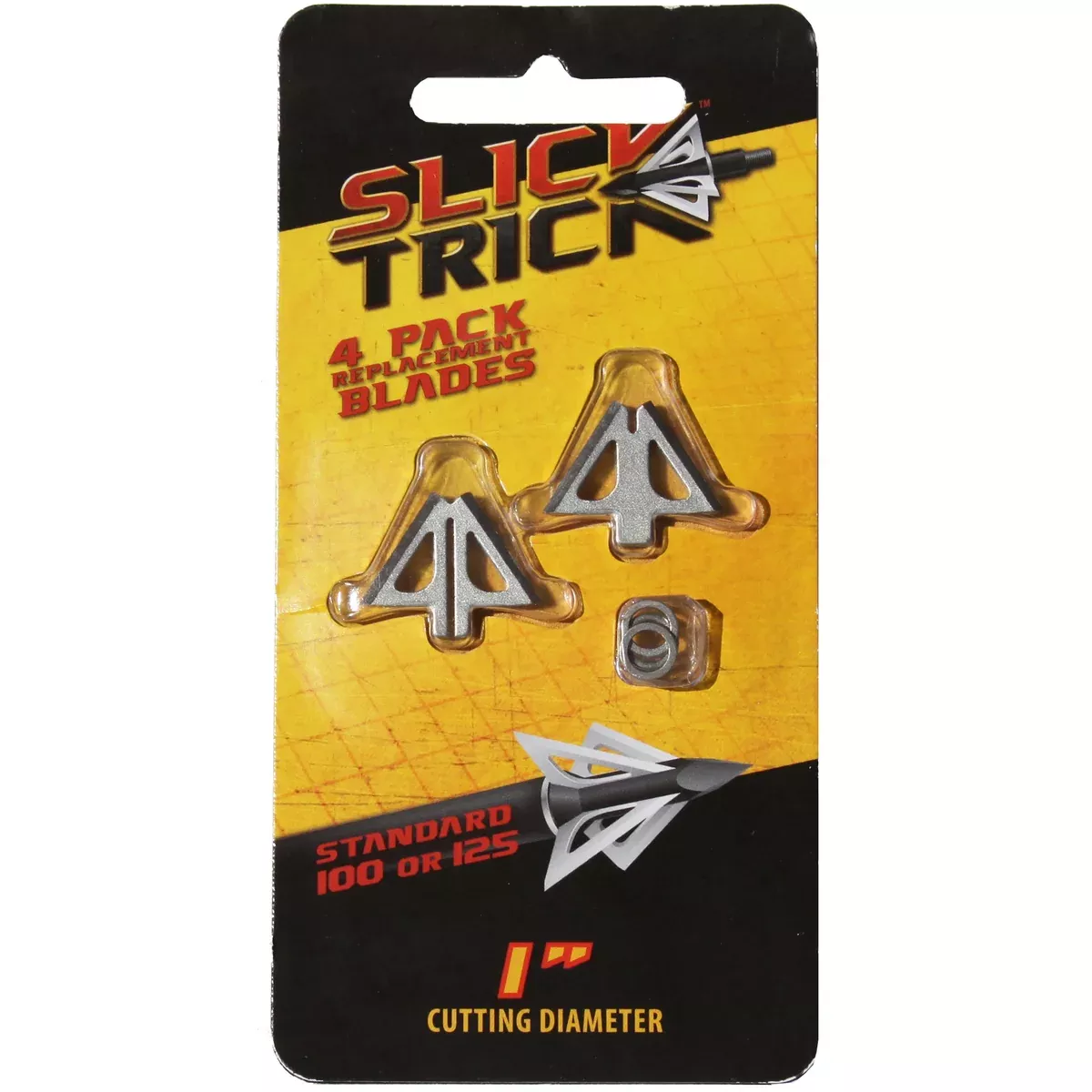 Slick Trick 1" Standard Broadhead Replacement Blades 100 Grain - 4/Pack