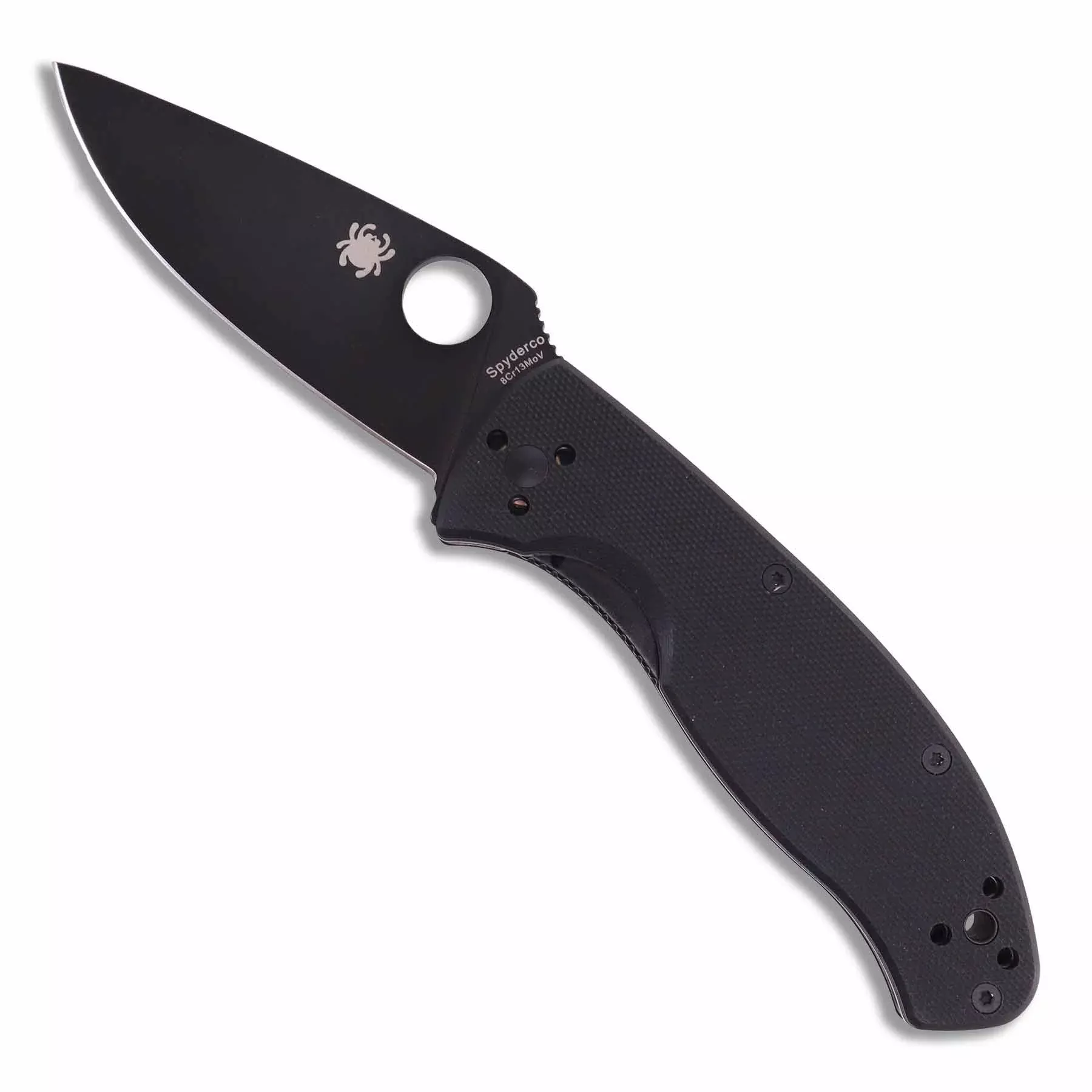 Spyderco Tenacious™ G10Folding Knife - Plain Edge, Black
