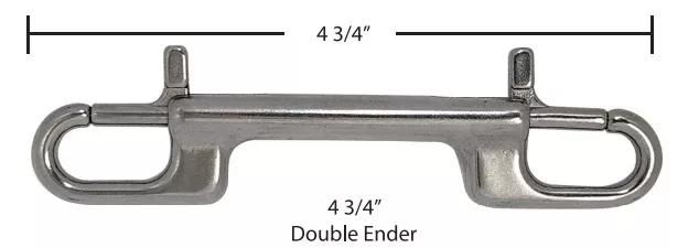 Stainless Double Ender Bolt Snap Ergonomic (4 ¾” inch)