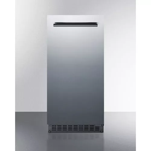 Summit 15-Inch Outdoor Ice Maker with Solid Door