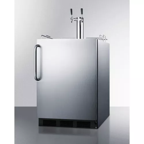 Summit 24-Inch Outdoor ADA Kegerator with Solid Door