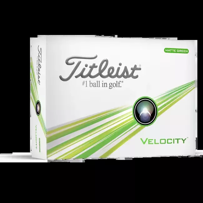 Titleist Velocity Golf Balls Digits Matte Green